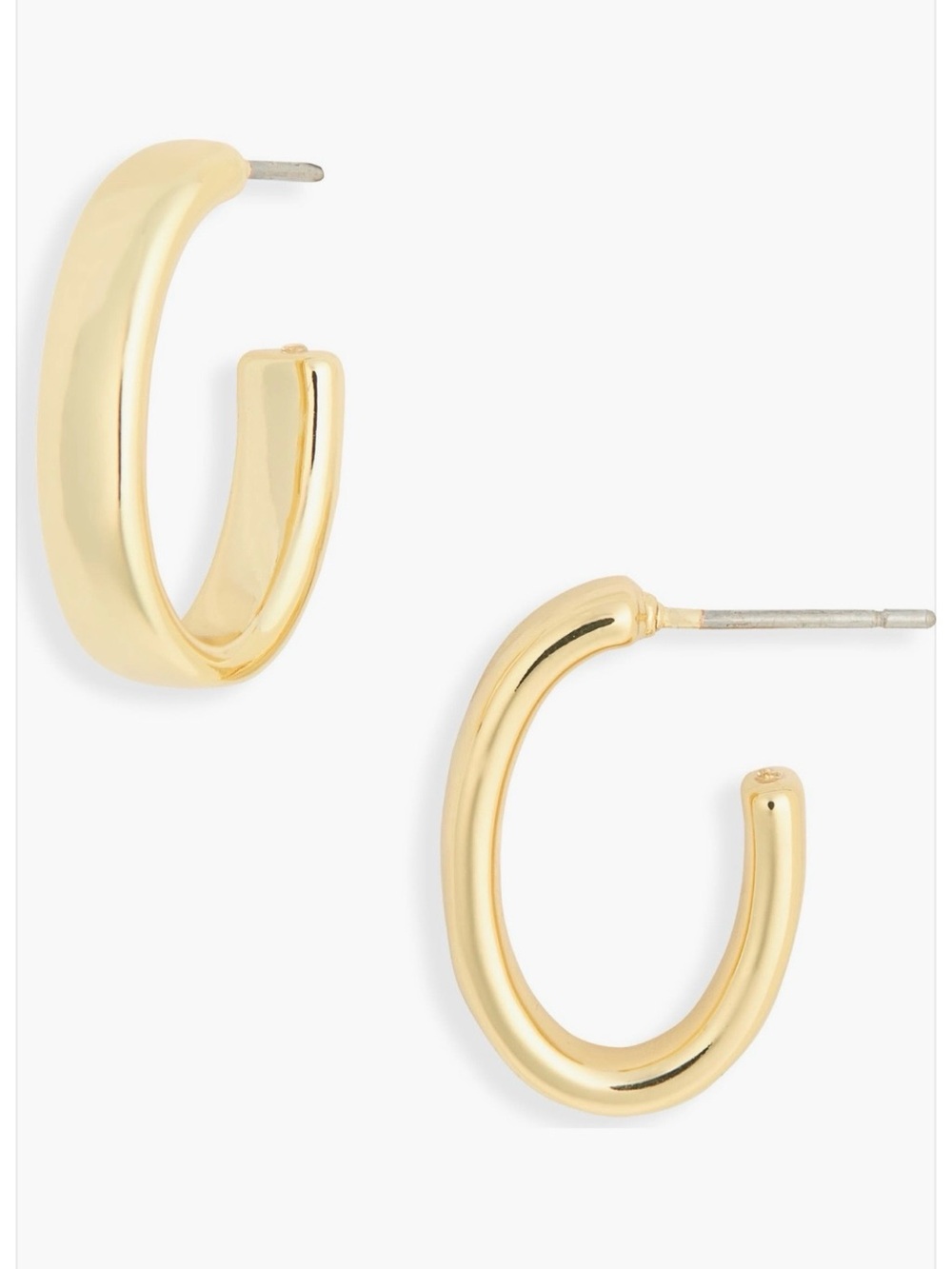 Nordstrom Polished Gold Demi-Fine Oval Hoop
Earrings